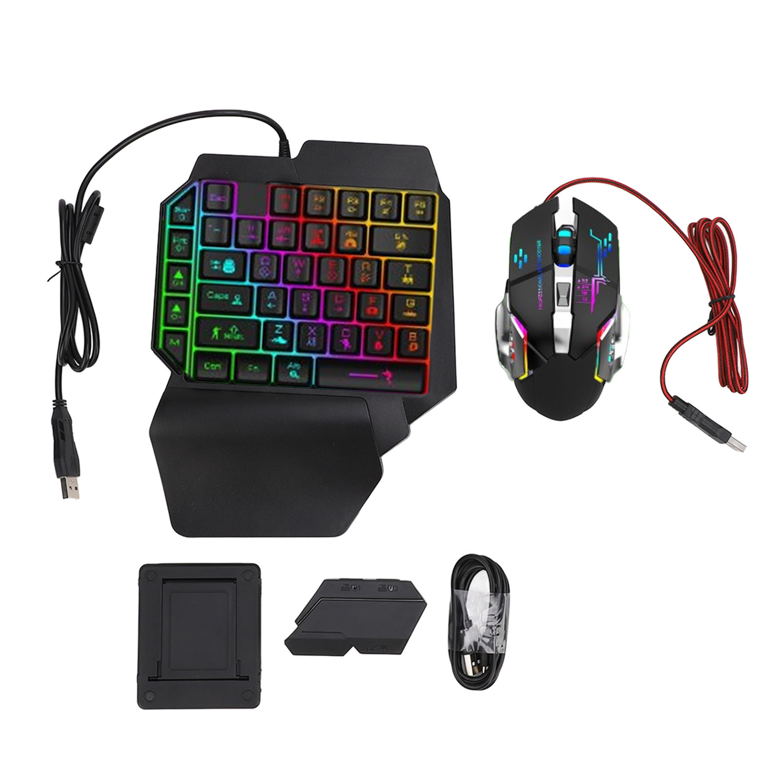 Gaming Keyboard Mini - Keyboard Mouse Converter Set Responsive Single