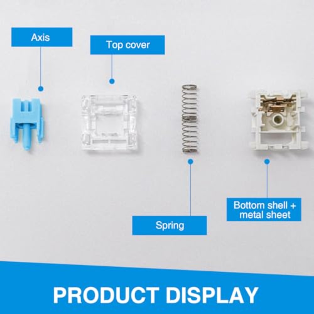 Gaming Keyboard Types - 108PCS Blue Tactile Mechanical Keyboard Switches