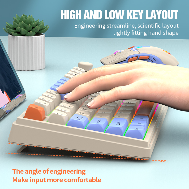 Dual-Mode 2.4G Bluetooth Wirel - Gaming Keyboard Ergonomics ulasan dan harga