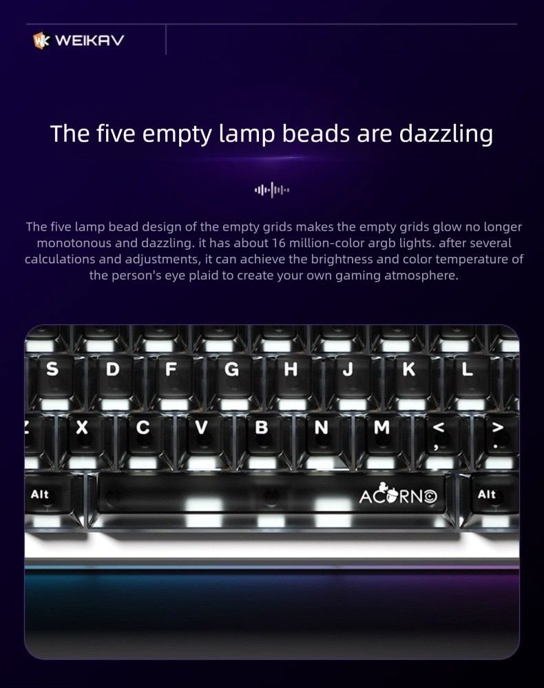 NEW WEIKAV Nut65 Aluminum Allo - Gaming Keyboard Mini ulasan dan harga