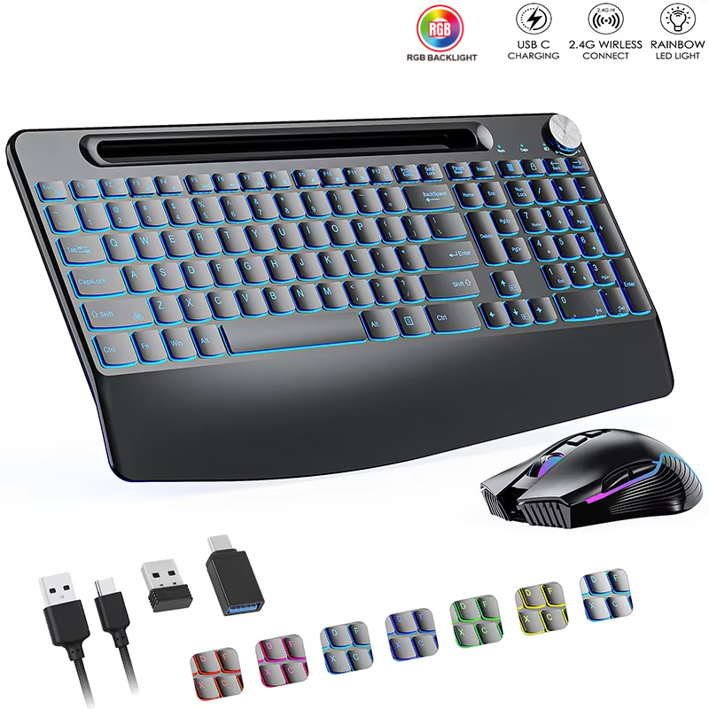 2.4G&Type-C Wireless Keyboard  - Gaming Keyboard Ergonomics ulasan dan harga