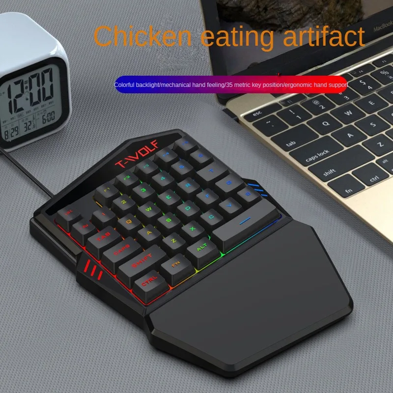 T-WOLF TF900 One Handed Keyboa - Gaming Keyboard Mini ulasan dan harga