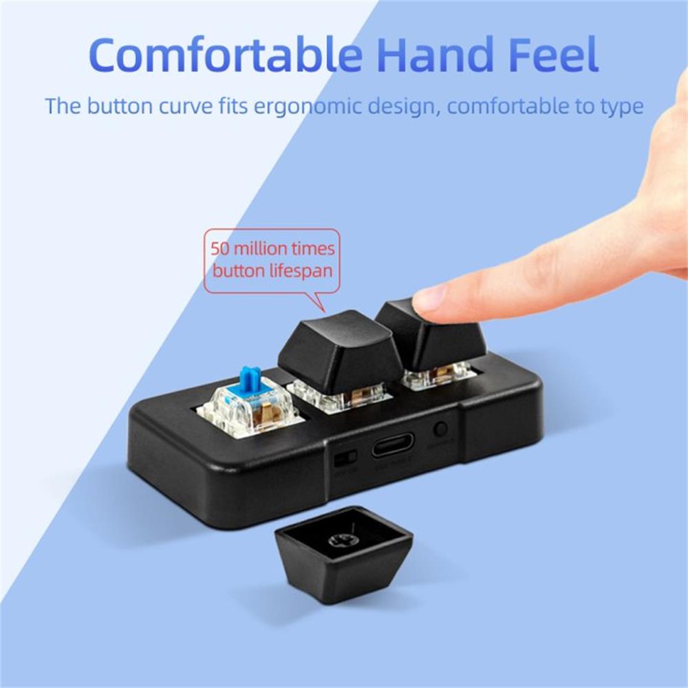 MK321-Pro Small Keyboard 3-key - Gaming Keyboard Mini ulasan dan harga