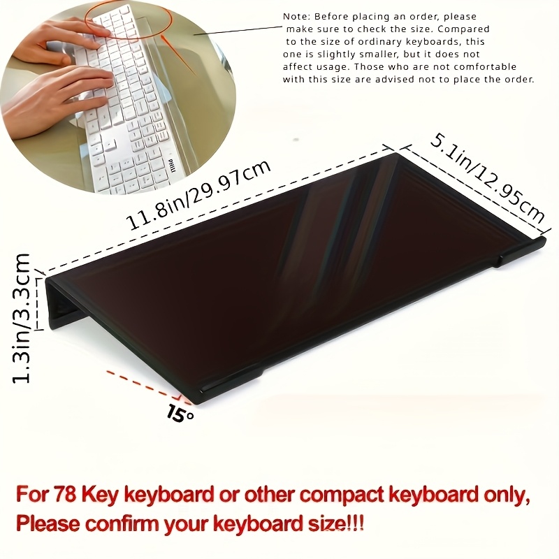 Acrylic keyboard stand, transp - Gaming Keyboard Ergonomics ulasan dan harga