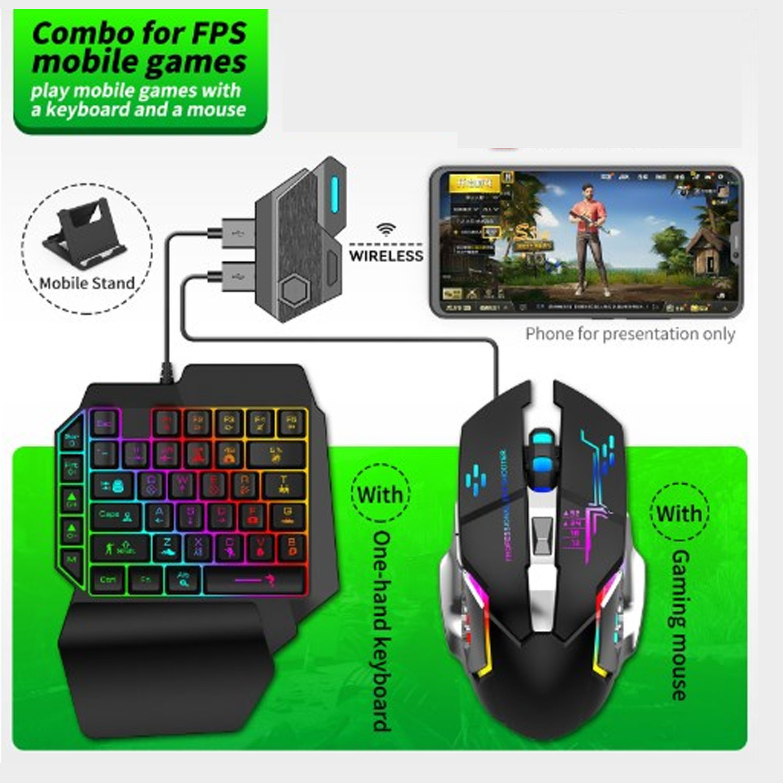 Keyboard Mouse Converter Set R - Gaming Keyboard Mini ulasan dan harga
