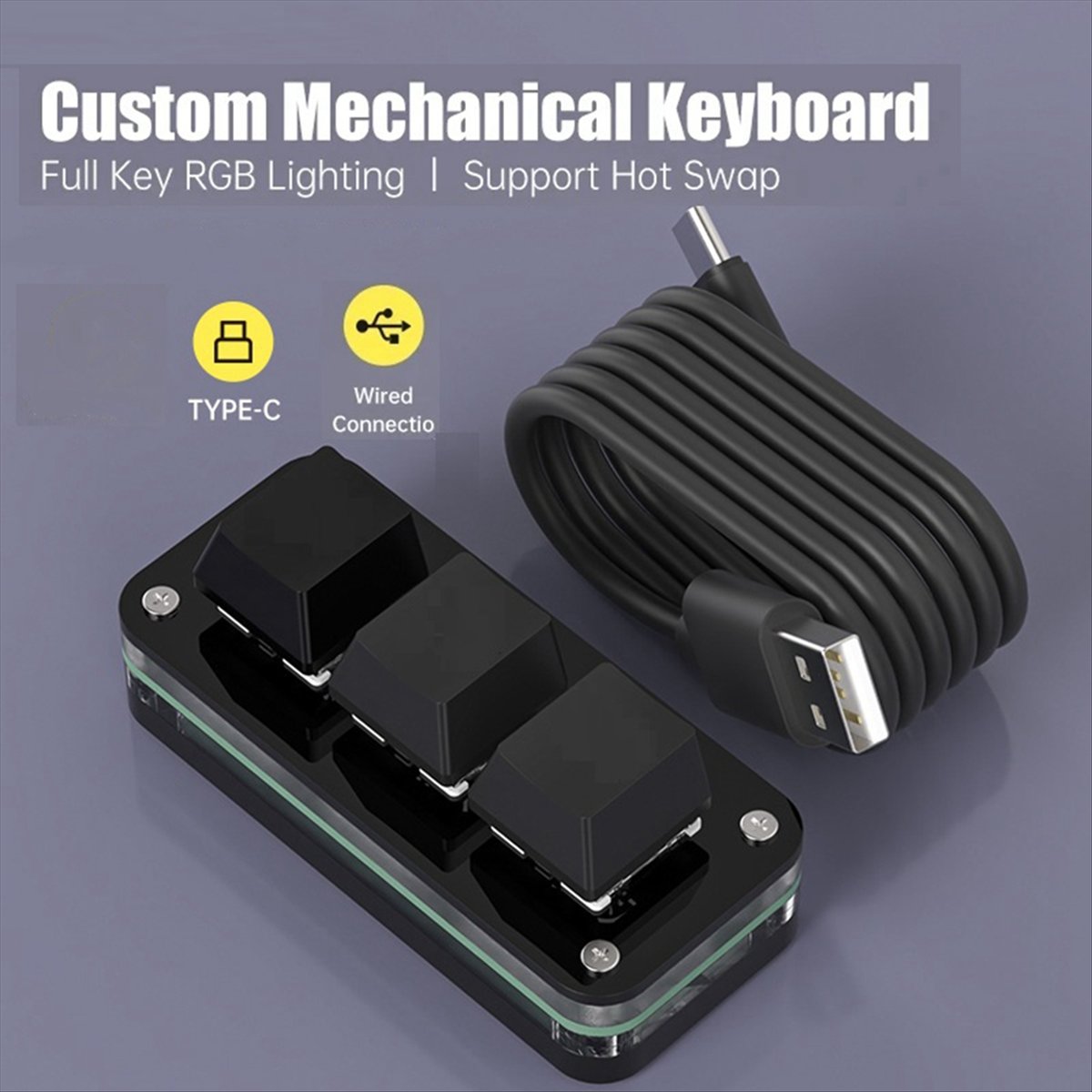 doyou 3 Keys Macro Programming - Gaming Keyboard Mini ulasan dan harga