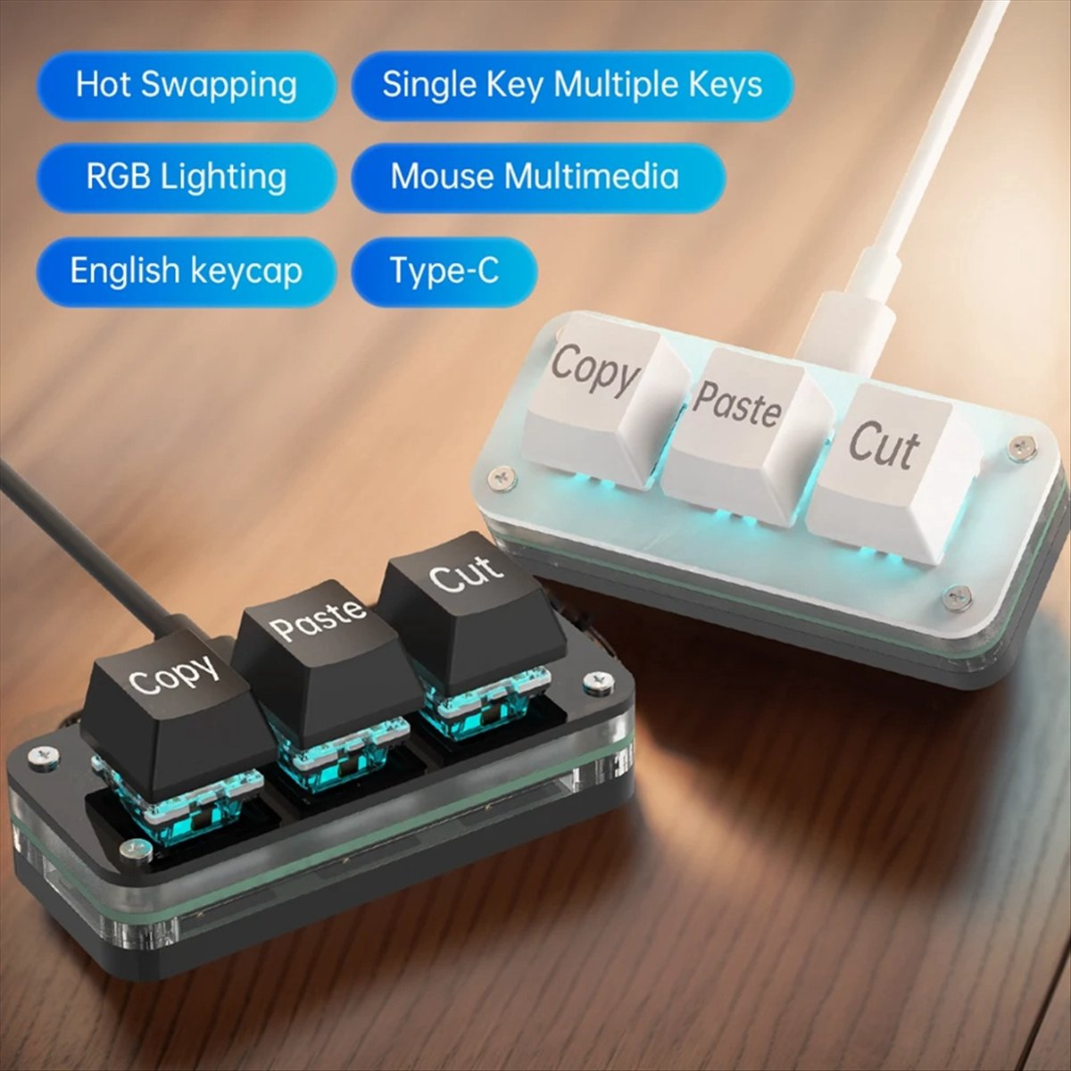 doyou 3 Keys Macro Programming - Gaming Keyboard Mini ulasan dan harga