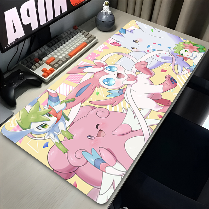 Large Pink Cute Mousepad XXL G - Gaming Keyboard En Mouse ulasan dan harga